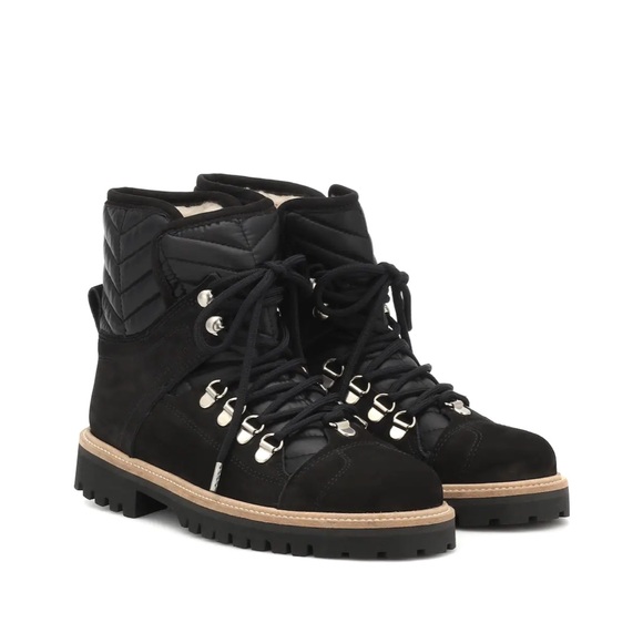 GANNI Edna Suede Ankle lace up boots black Size 39 NEW - Picture 3 of 16
